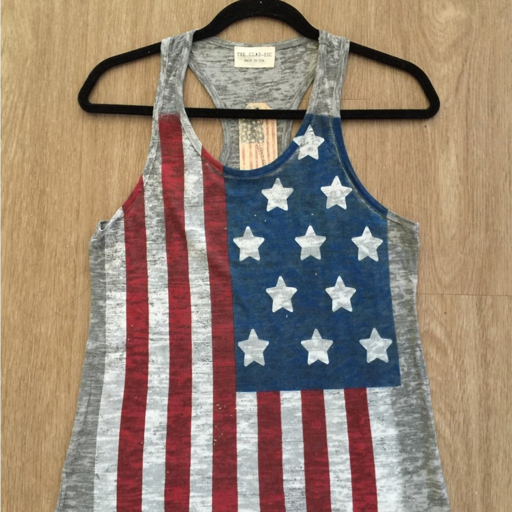 The Classic Red and White Fitted Tank Top